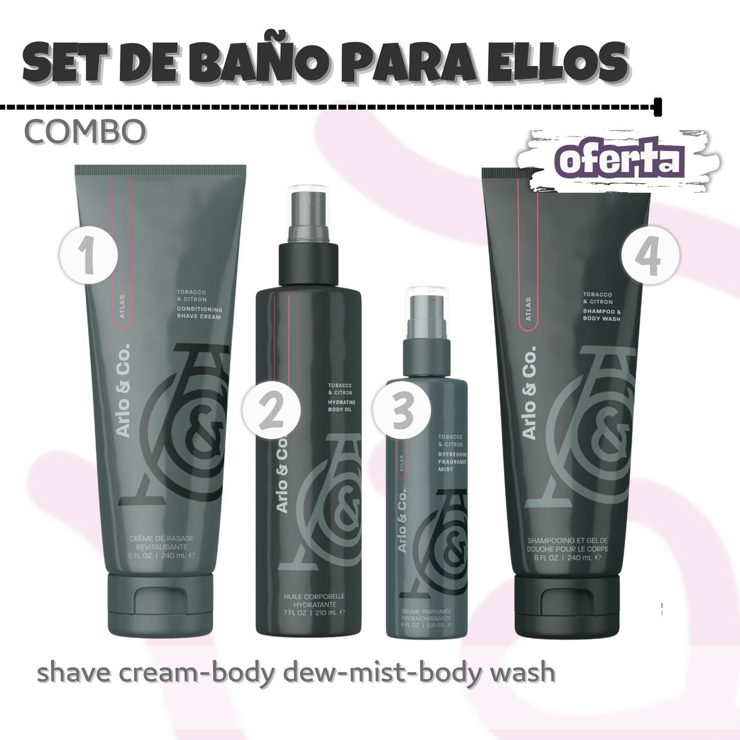 KIT Set de Baño Para Ellos