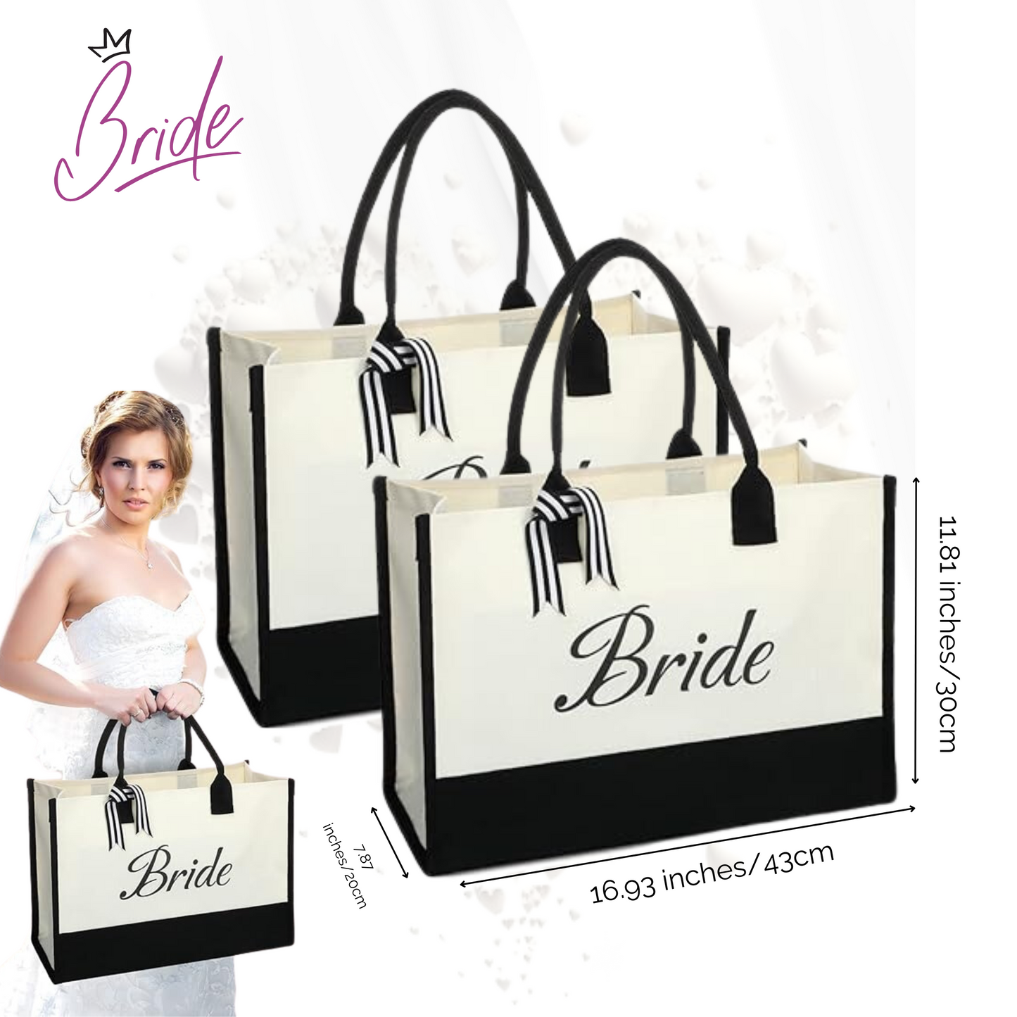 Bride - Elegante Bolsa de Bride para tu Despedida de Soltera - Novia