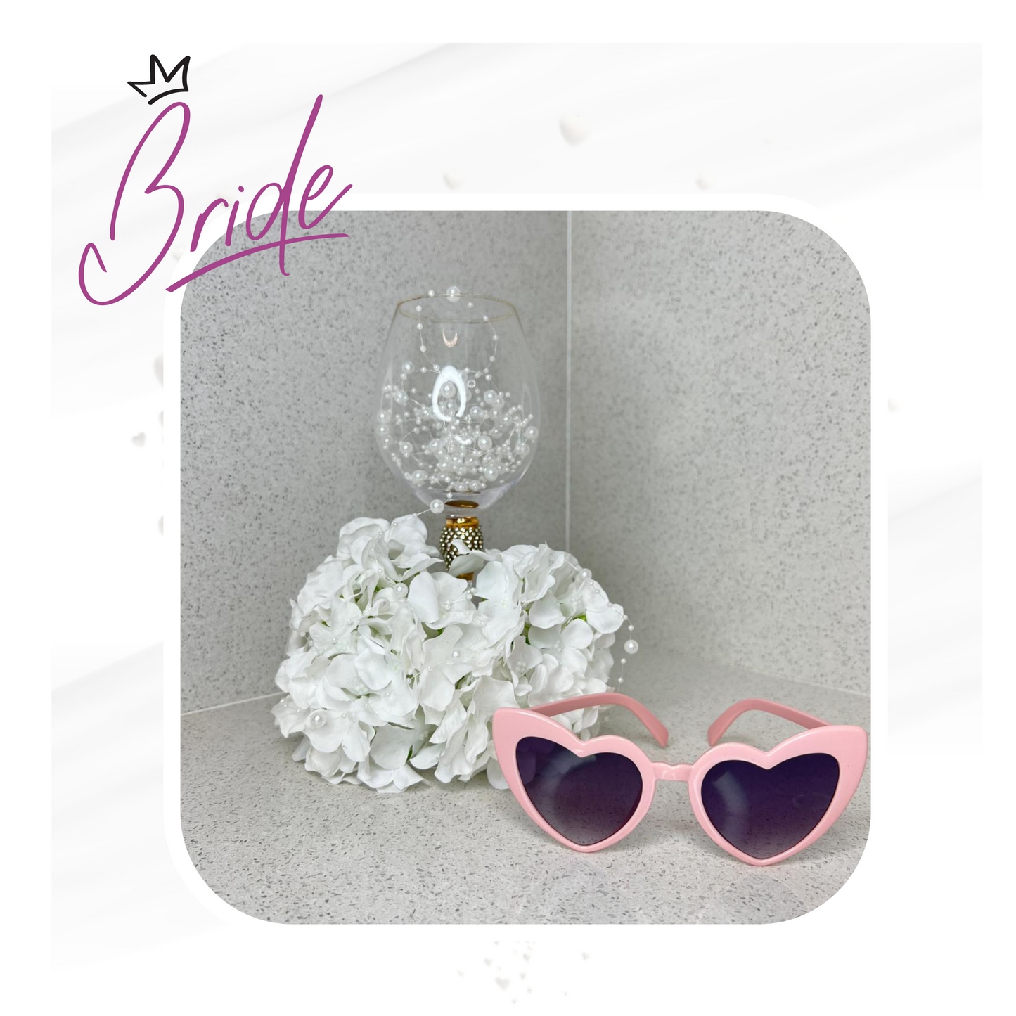 Bride - Hermosas Gafas para el Sequito de la Novia (Color Rosa Pálido)