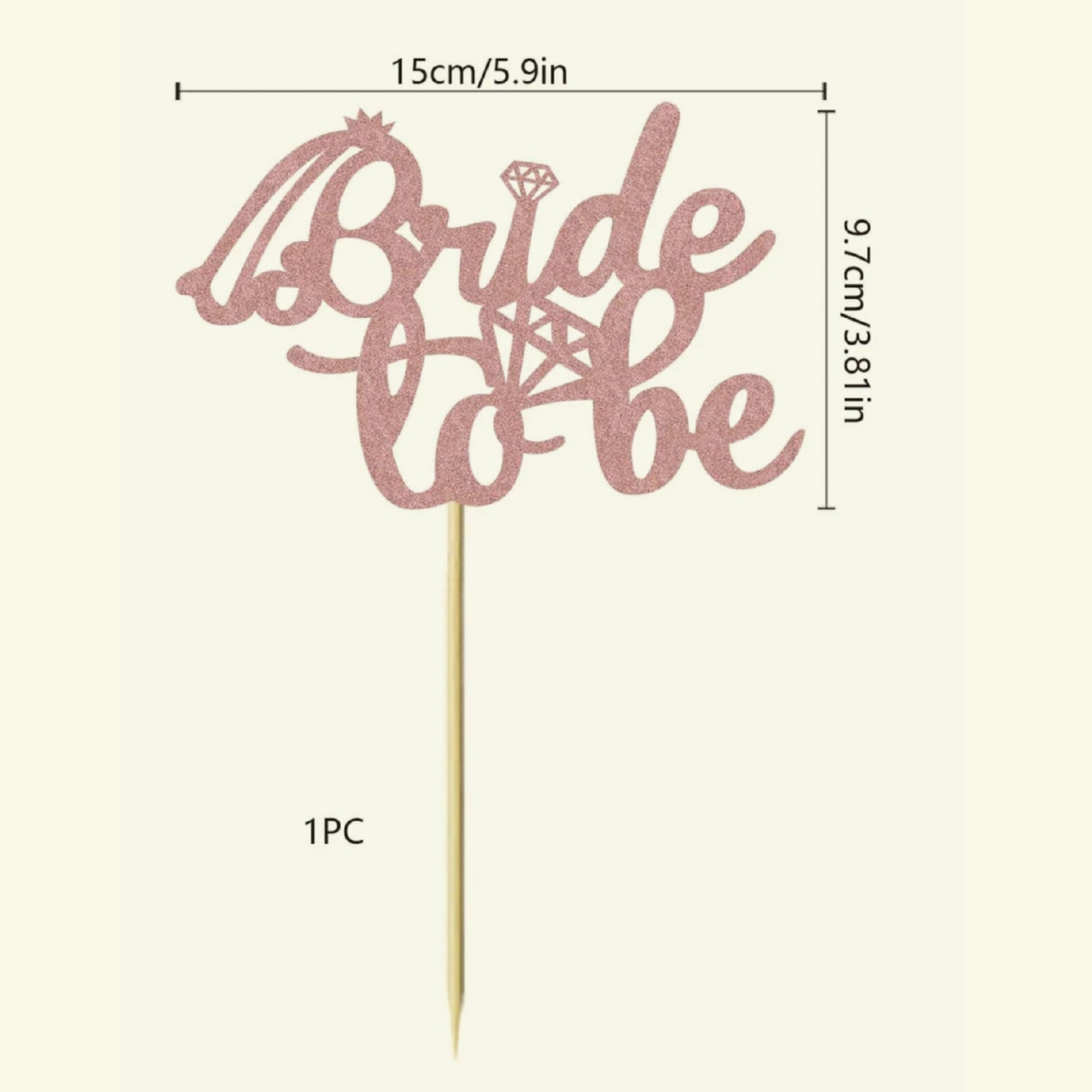 Bride - Adorno para el Bizcocho - Bride to be...