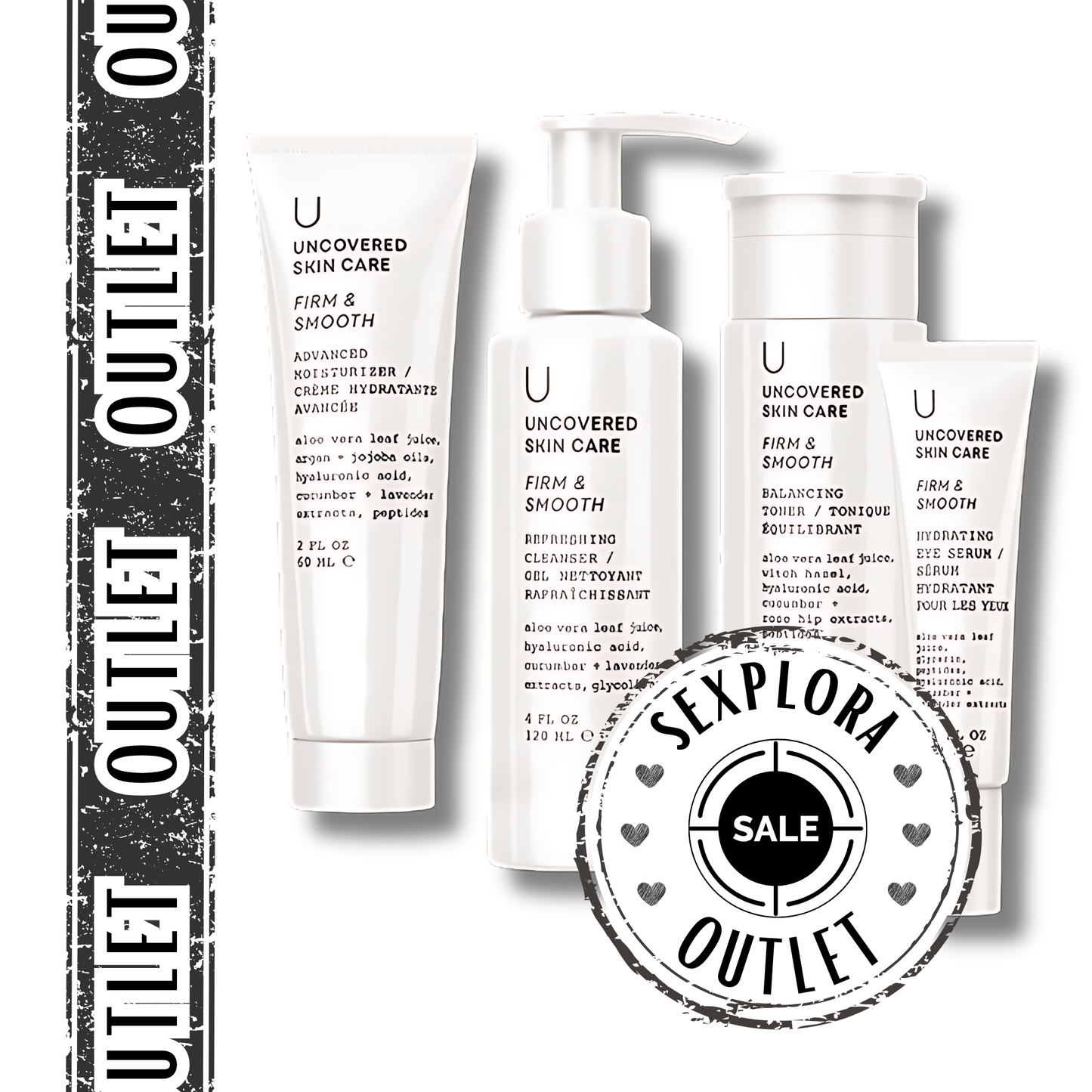 Uncovered Skin Care Set Firm & Smooth (61) - OUTLET - Fiestas by Nana, LLC