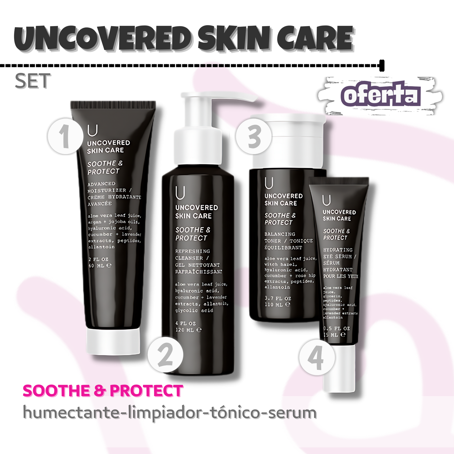 Uncovered Skin Care Set (61) - Variety
