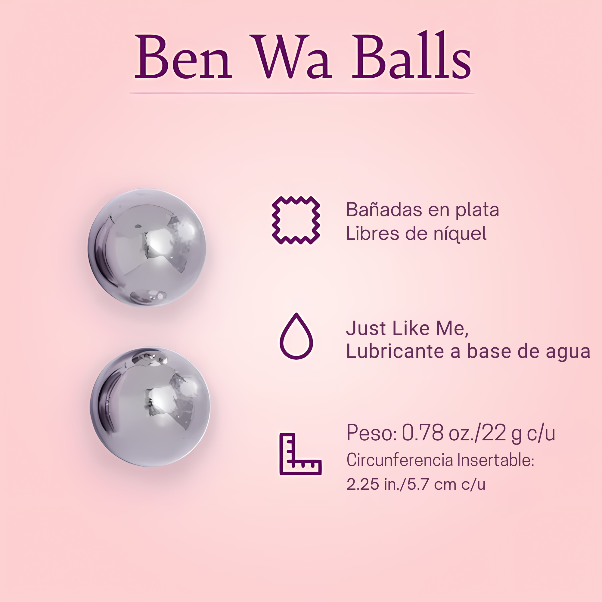 Ben Wa Balls (64)  - Precio Aliadas - Fiestas by Nana, LLC