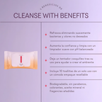 Con Cleanse With Benefits, mantente fresca, limpia y lista para cualquier aventura, mientras disfrutas de un cosquilleo tentador que añade un toque de emoción a tu rutina. ¡Lleva estas toallitas contigo y prepárate para lo que el día o la noche te depare!