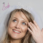 Bride - Diadema en Color Plata Bride