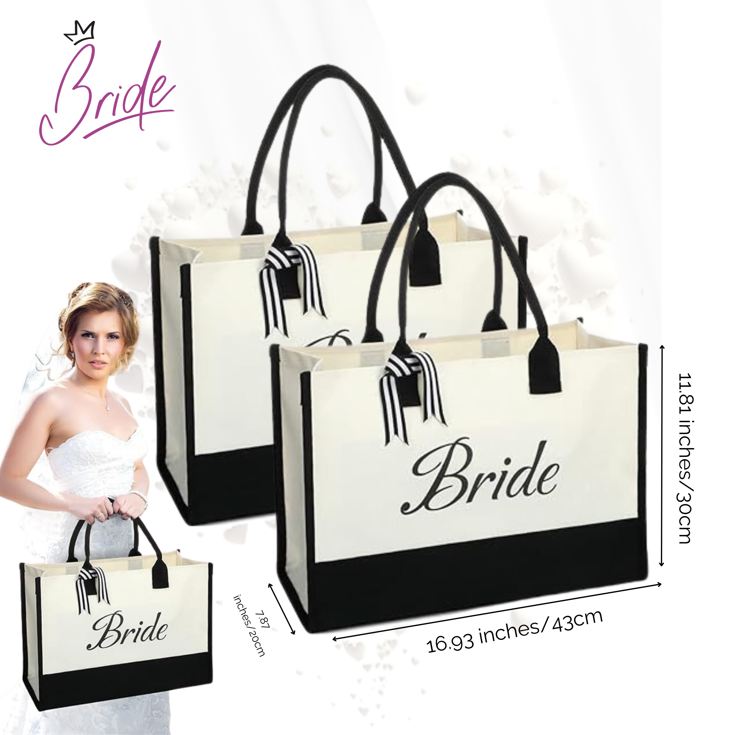 Bride - Elegante Bolsa de Bride para tu Despedida de Soltera - Novia