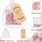 Bride - Espejo con Diseño de Flor (Oro Rosado)