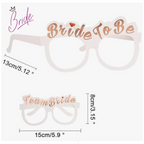 Hermosas Gafas de Carton para la Novia y sus Amigas ( 10 piezas)