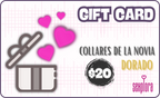 Collares para la Novia - DORADO ($20) - Fiestas by Nana, LLC
