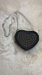 Cartera de Corazón con Plateado