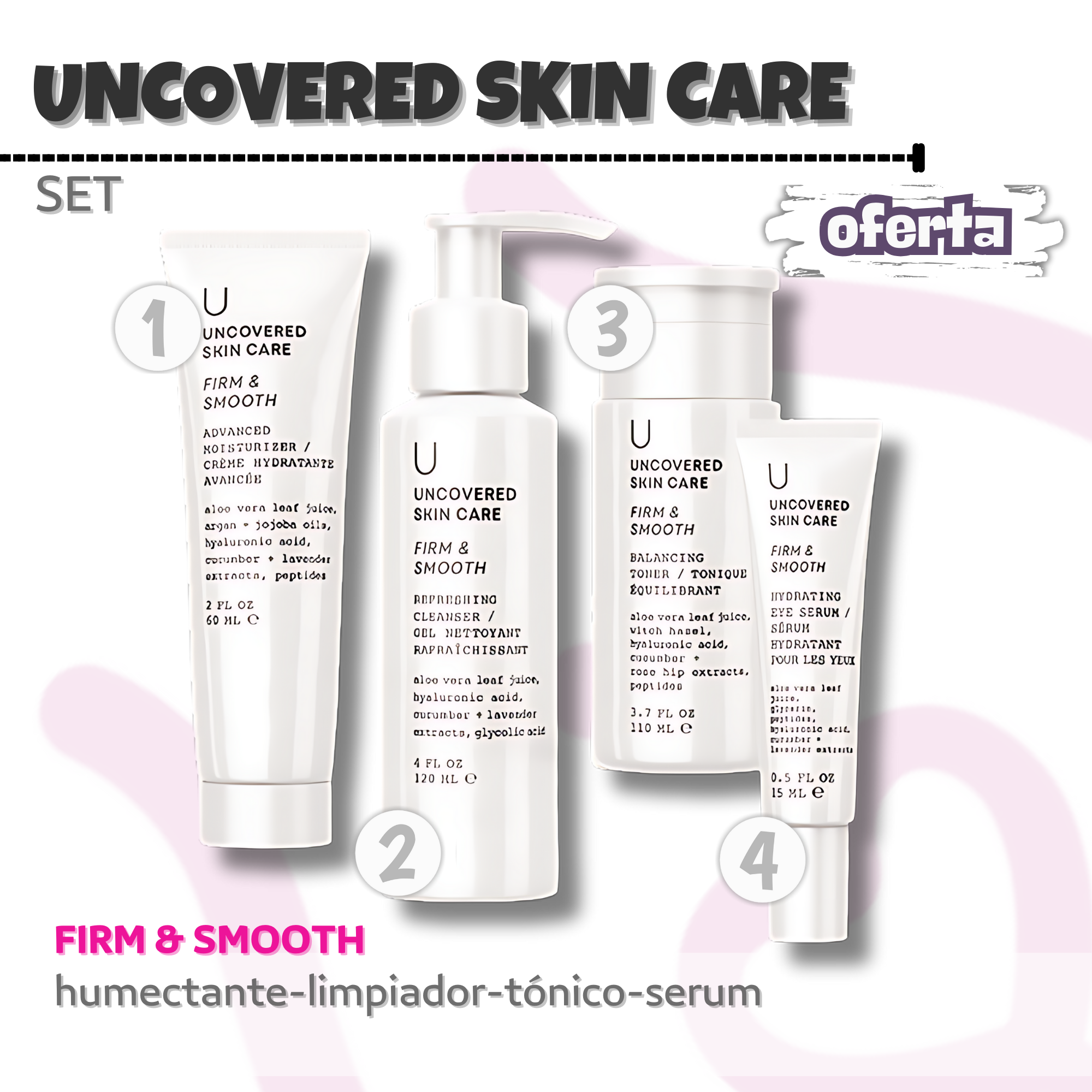Uncovered Skin Care Set (61) - Variety