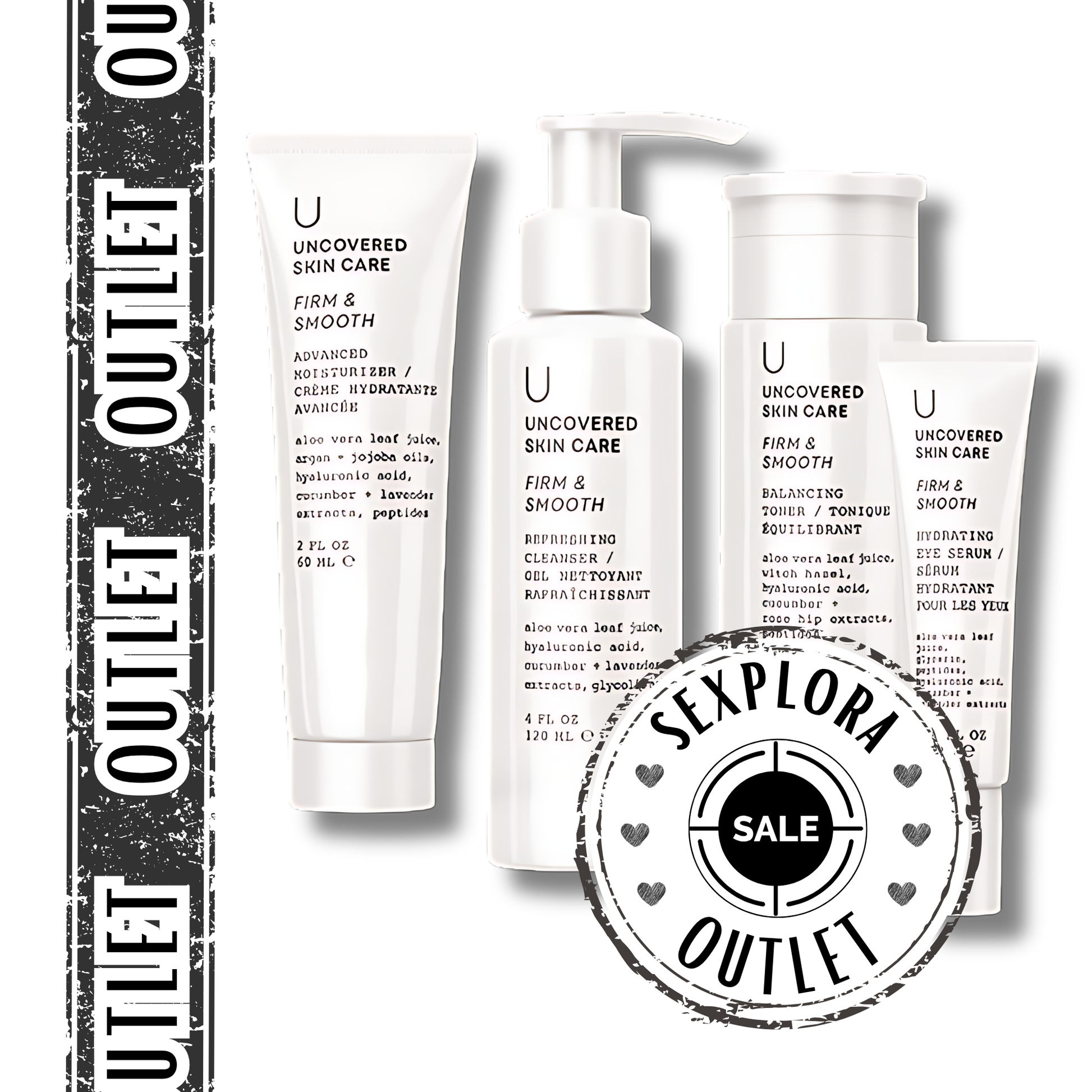 Uncovered Skin Care Set Firm & Smooth (61) - OUTLET - Fiestas by Nana, LLC